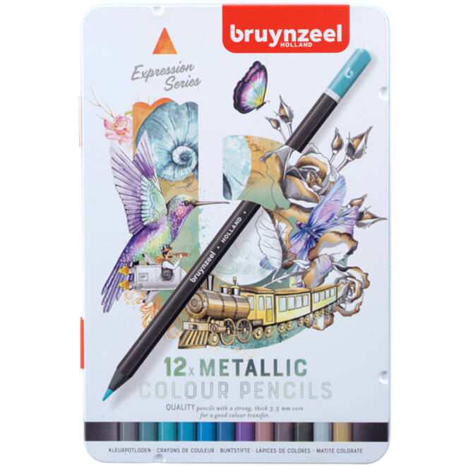Kleurpotlood Bruynzeel 12 stuks metallic kleuren
