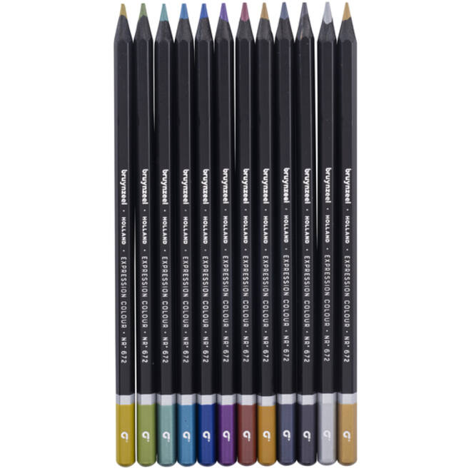 Kleurpotlood Bruynzeel 12 stuks metallic kleuren