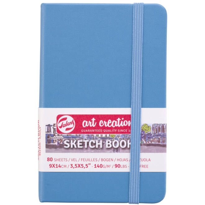Schetsboek Talens Art Creation lichtblauw 9x14cm 140gr 80vel