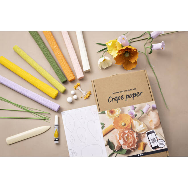 Crêpepapier Creativ Company DIY starterset bloemen