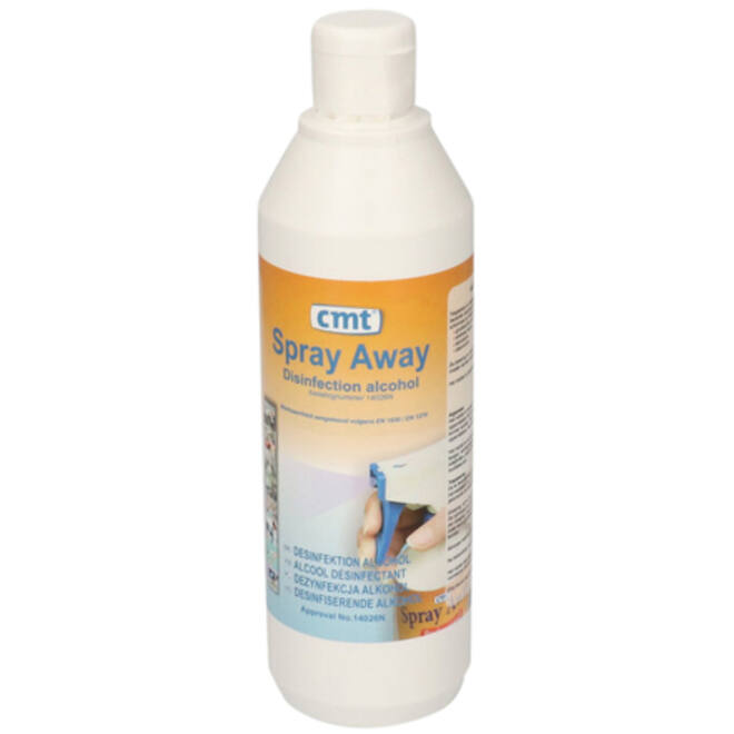 Desinfectie CMT Spray-Away alcohol 500ml exclusief verstuiver