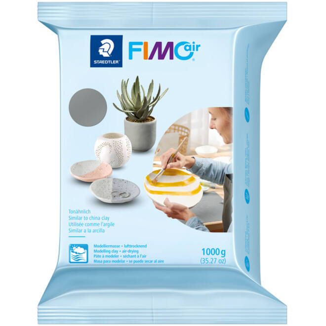 Boetseerklei Fimo Air 1000gram grijs