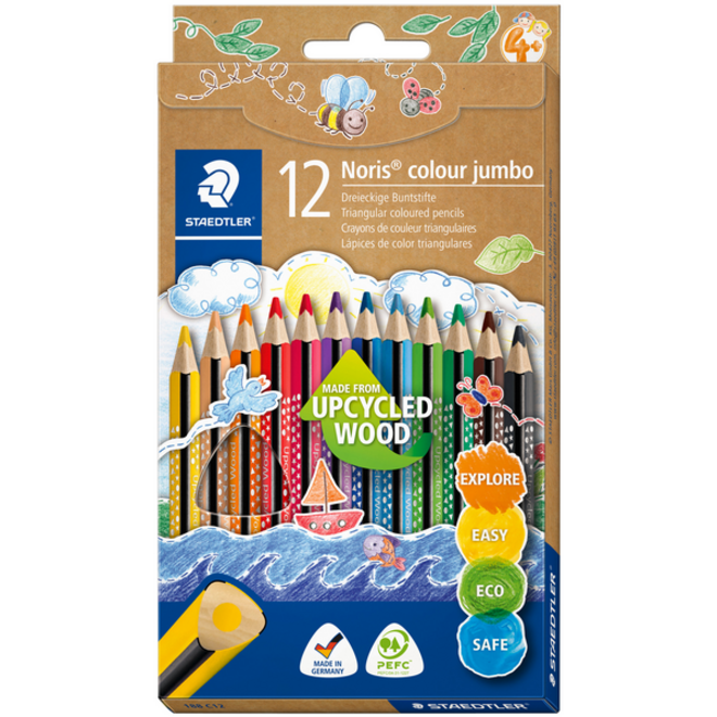 Kleurpotlood Staedtler Noris Colour Jumbo set à 12 kleuren
