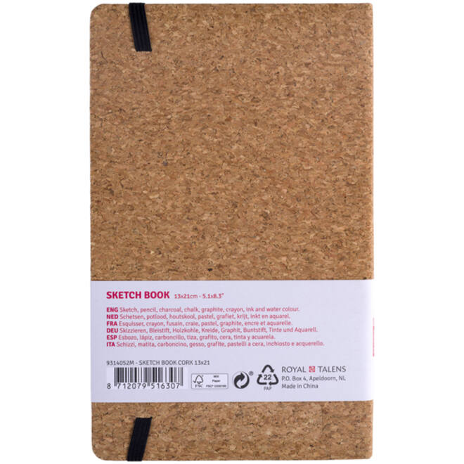 Schetsboek Talens Art Creation kurk 13x21cm 140gr 80vel