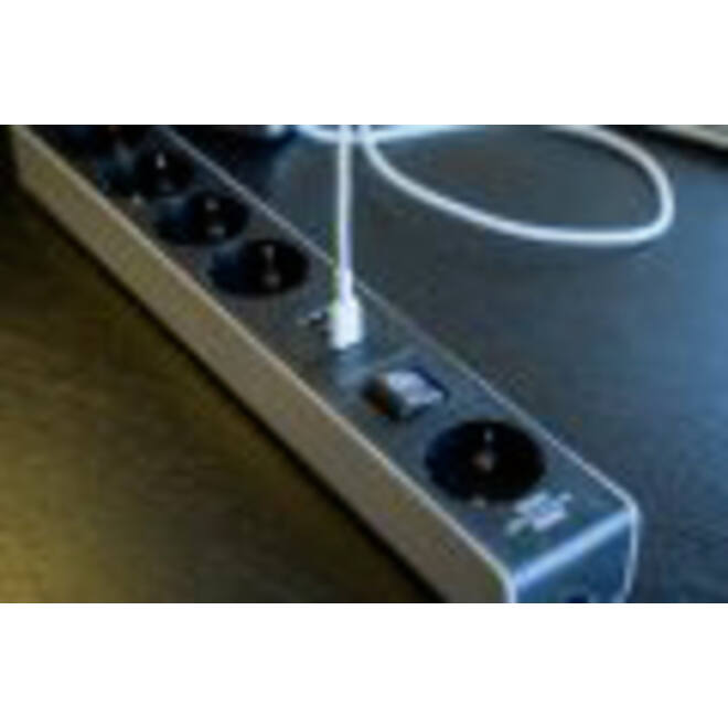 Stekkerdoos Brennenstuhl 5 voudig 1+2 USB C Power Delivery 1.5 meter grijs/zwart