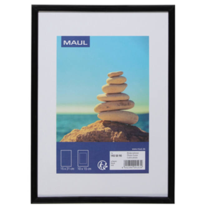Fotolijst MAUL art 15x21cm kunststof frame zwart