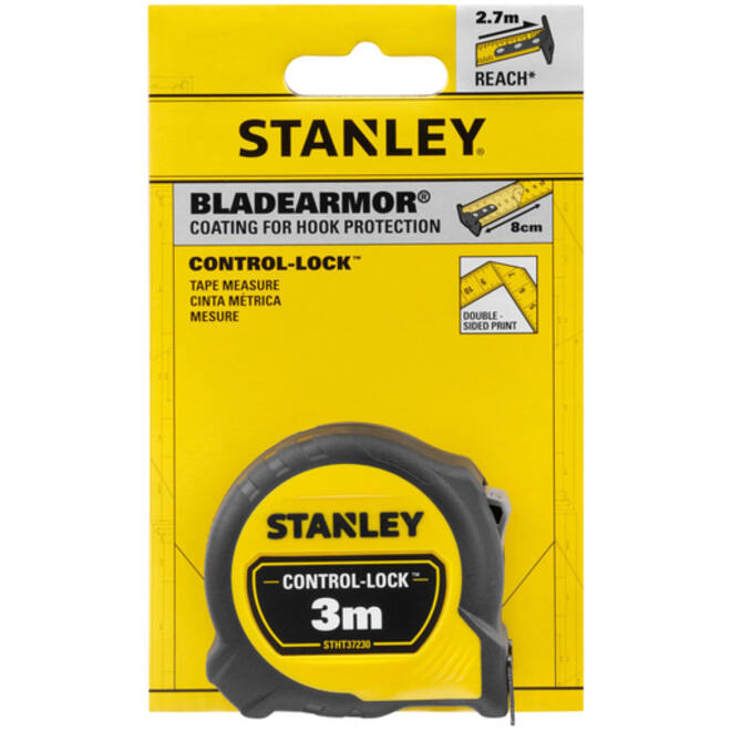 Rolmaat Stanley Control-Lock 3 meter 19mm