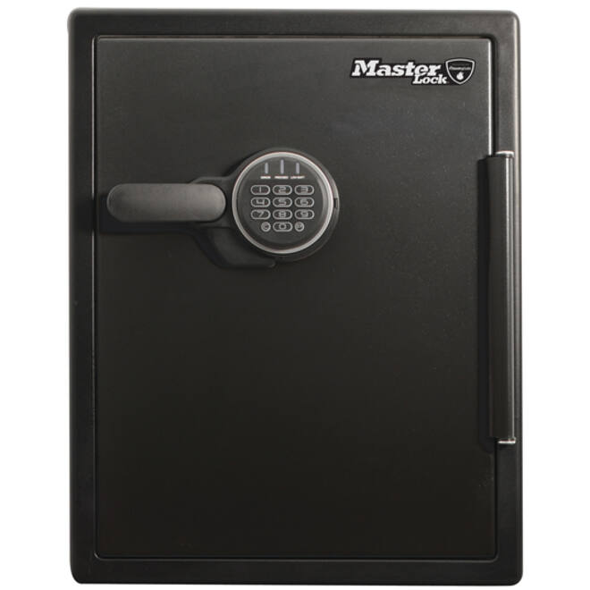 Kluis MasterLock brandvrij en waterdicht electronisch combi-slot XXL zwart ZA62