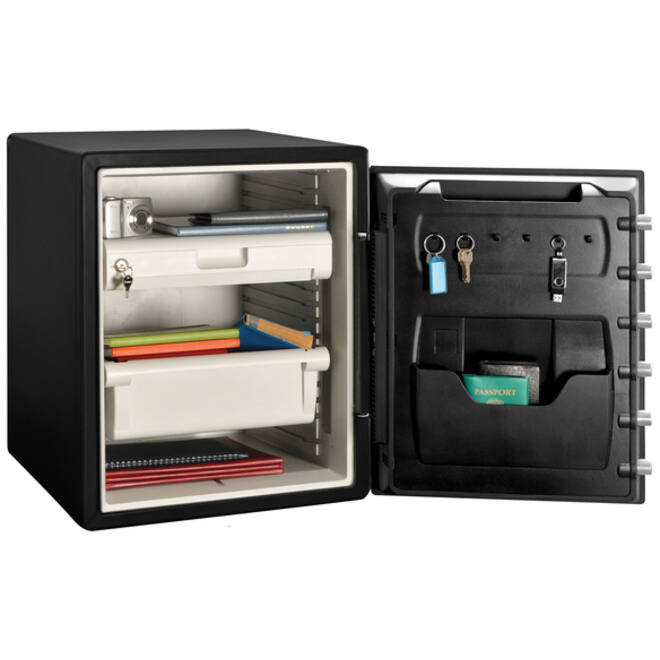 Kluis MasterLock brandvrij en waterdicht electronisch combi-slot XXL zwart ZA62