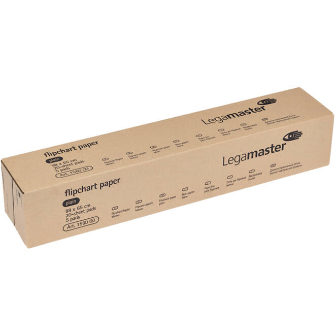 Flipoverpapier Legamaster blanco 20vel 5stuks