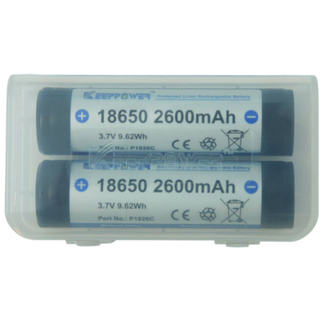 Accu 18650-26H, PCB beschermd, 2600mAh, 3,7V