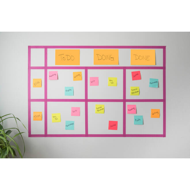Memoblok Post-it 622 Super Sticky 47,6x47,6mm Cosmic