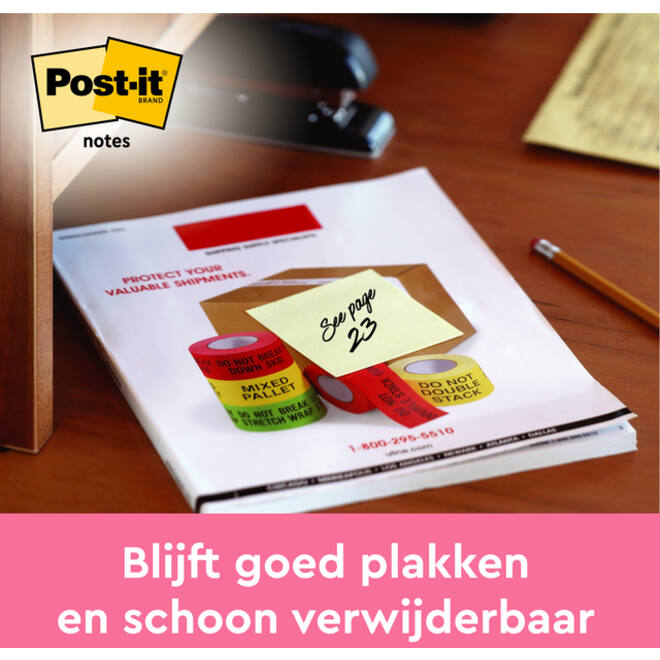 Memoblok Post-it Z-Note R330 76x76mm canary yellow