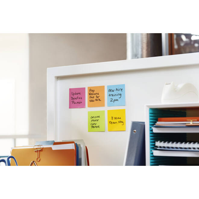 Memoblok Post-it 622 Super Sticky 47,6x47,6mm Carnival 12 stuks