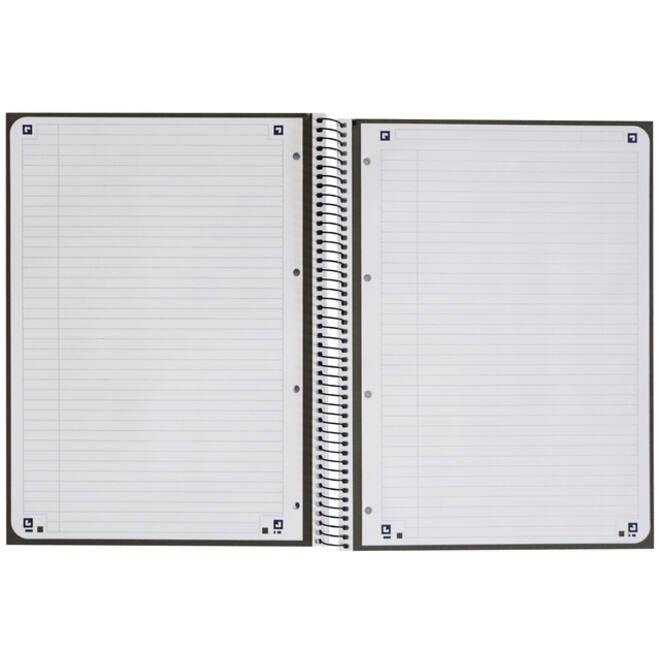 Notitieboek Oxford Classic Europeanbook A4+ 4-gaats lijn 80vel zwart