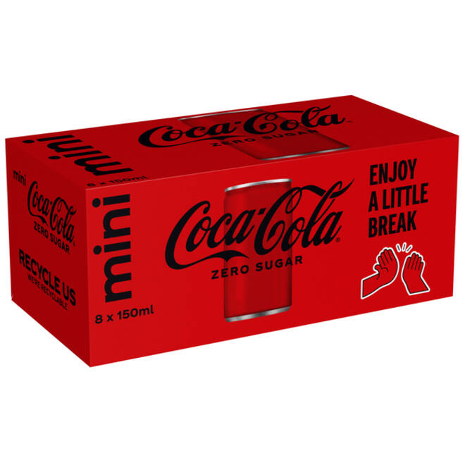 Frisdrank Coca Cola zero blik 150ml