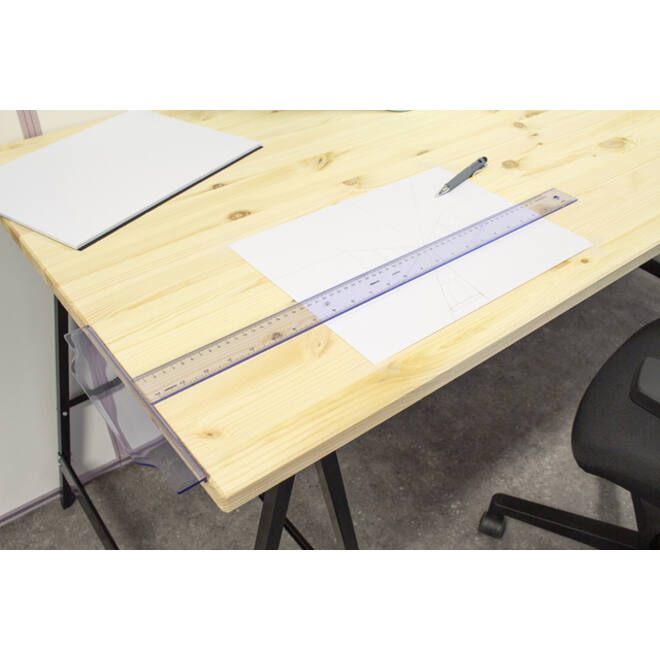 Tekenhaak Aristo GeoCollege 60cm transparant