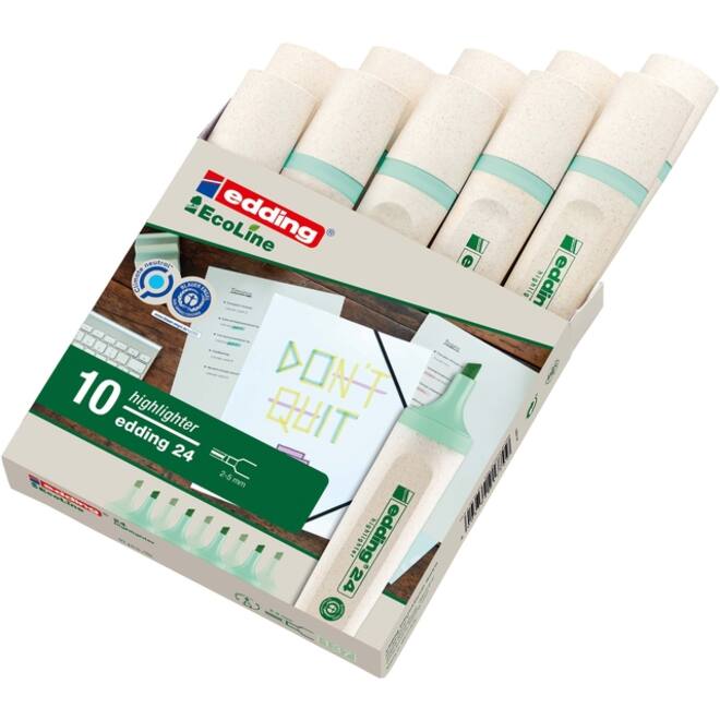 Markeerstift edding 24 Ecoline pastel groen
