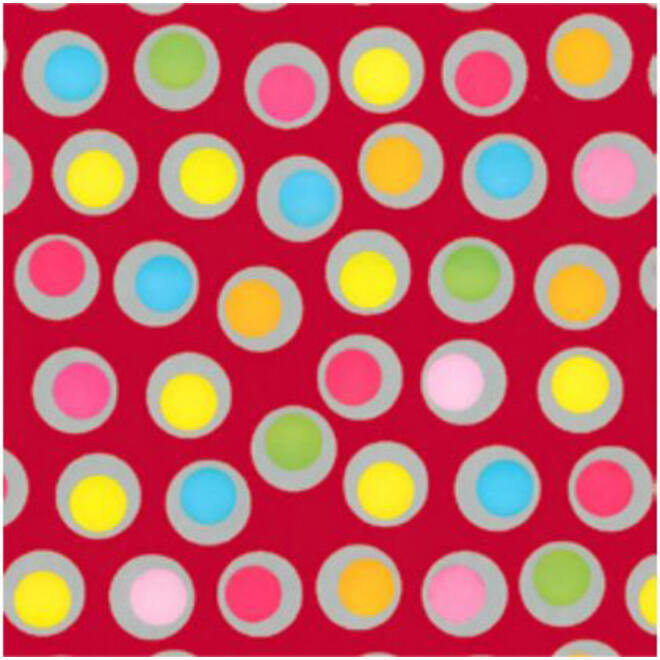 Inpakpapier Special Wrap 200mx70cm spring rounds assorti