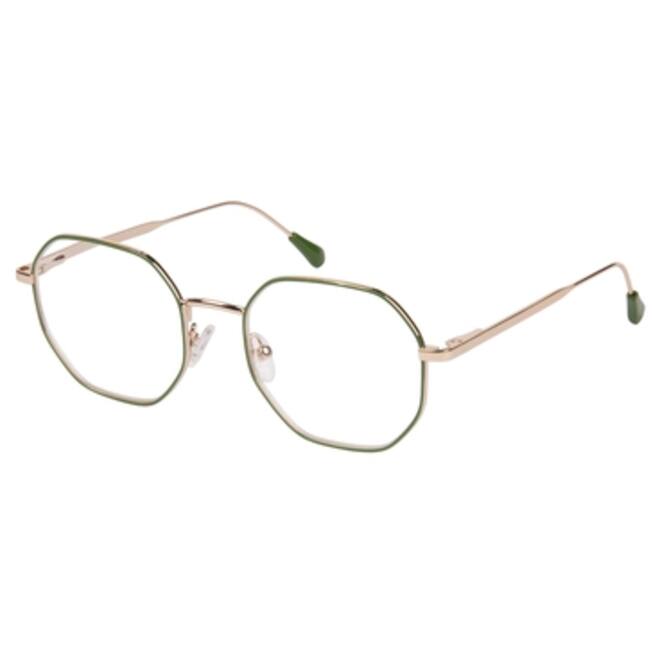 Leesbril I Need You +2.00 dpt Yoko groen-goud