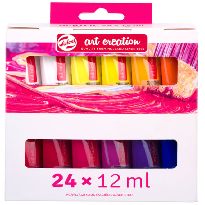 Acrylverf Talens Art Creation 12ml set à 24 kleuren