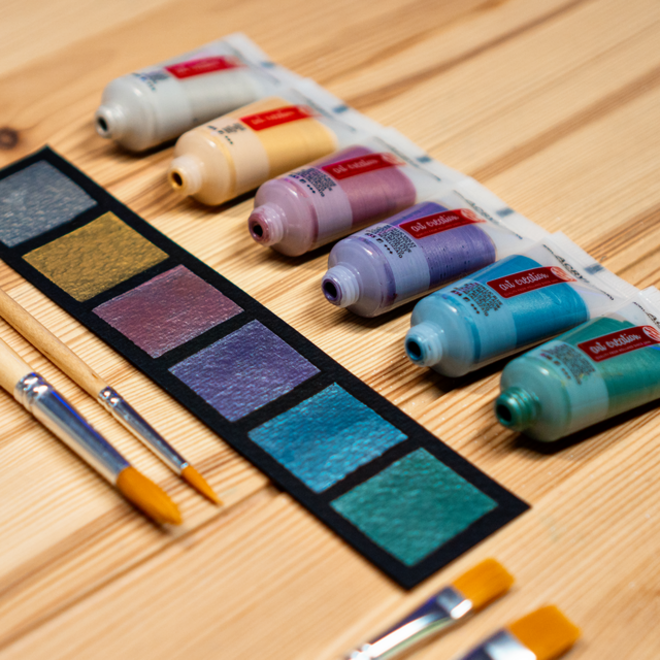 Acrylverf Talens Art Creation Metallic 12ml set à 6 kleuren