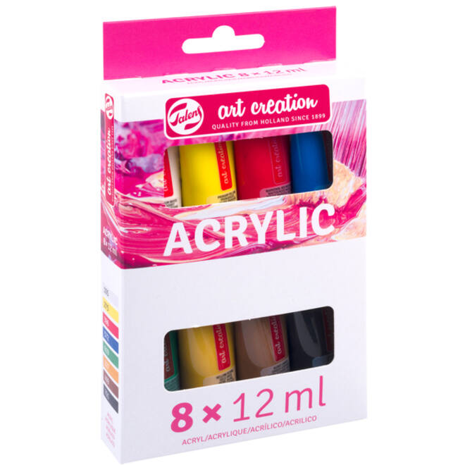 Acrylverf Talens Art Creation 12ml set à 8 kleuren