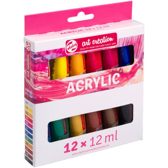 Acrylverf Talens Art Creation 12ml set à 12 kleuren