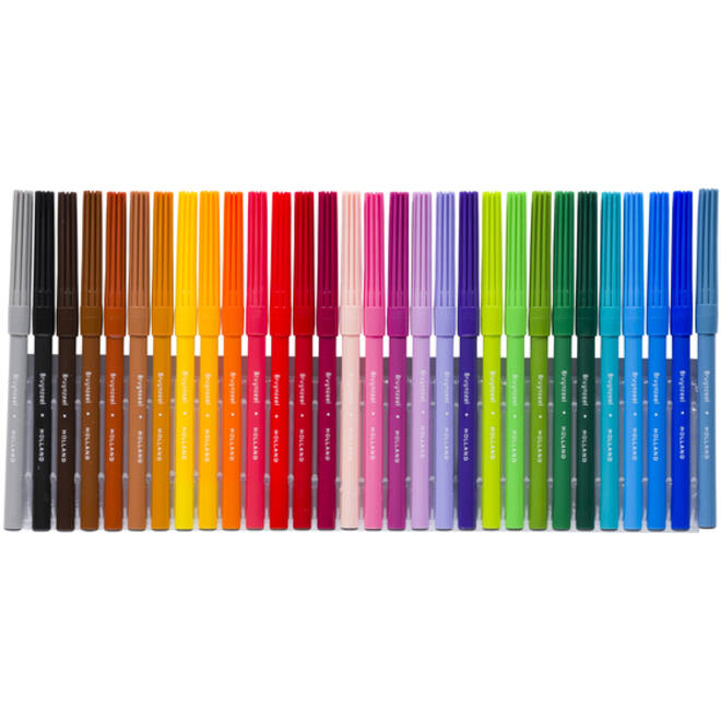 Viltstiften Bruynzeel set à 30 kleuren