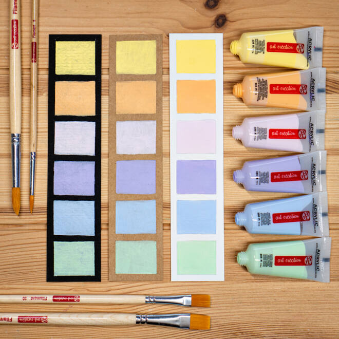 Acrylverf Talens Art Creation Pastel 12ml set à 6 kleuren