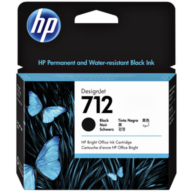 Inktcartridge HP 712 3ED71A zwart