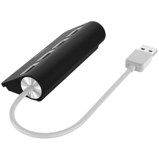 Hub Hama 4-poorts USB 2.0 zwart