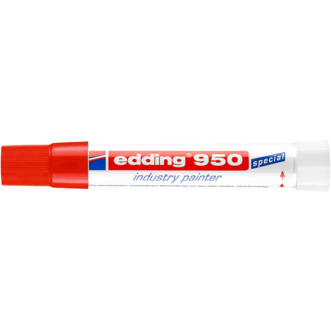 Viltstift edding 950 pastamarker industry rond 10mm rood