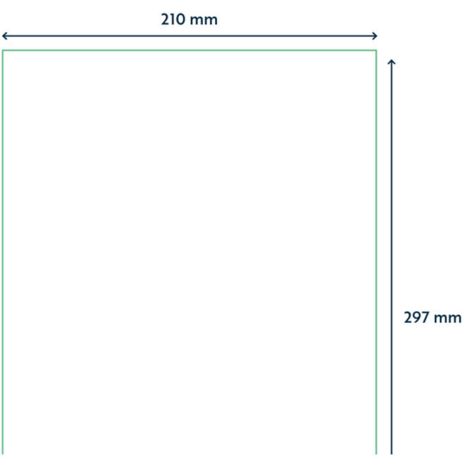 Etiket Qbasic A4 1.000 vel 210x297mm 1000 labels