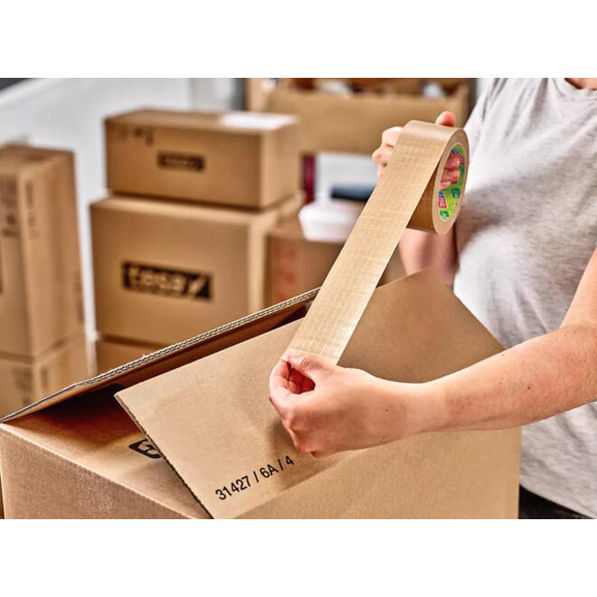 Verpakkingstape Tesa 56000 Eco papier ultra strong 50mmx25m