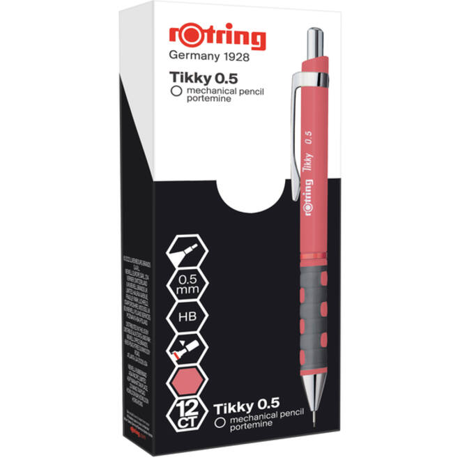 Vulpotlood rOtring Tikky 0.5mm oud roze