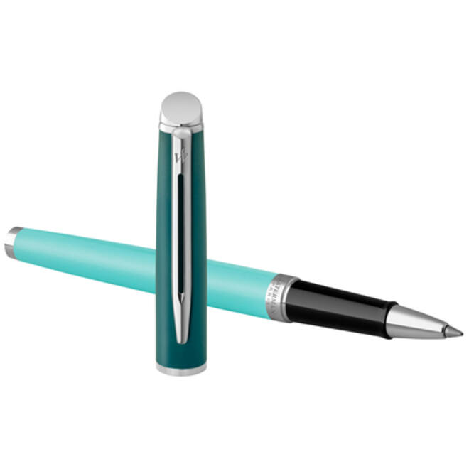 Rollerpen Waterman Hémisphère Colour Blocking green CT fijn