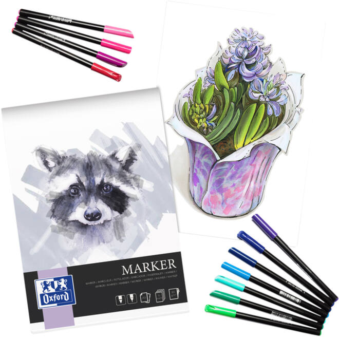 Tekenblok Oxford Marker A3 15 vel 180 gram