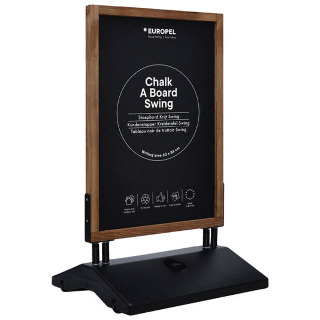 Krijt stoepbord Europel Swing 70x100cm