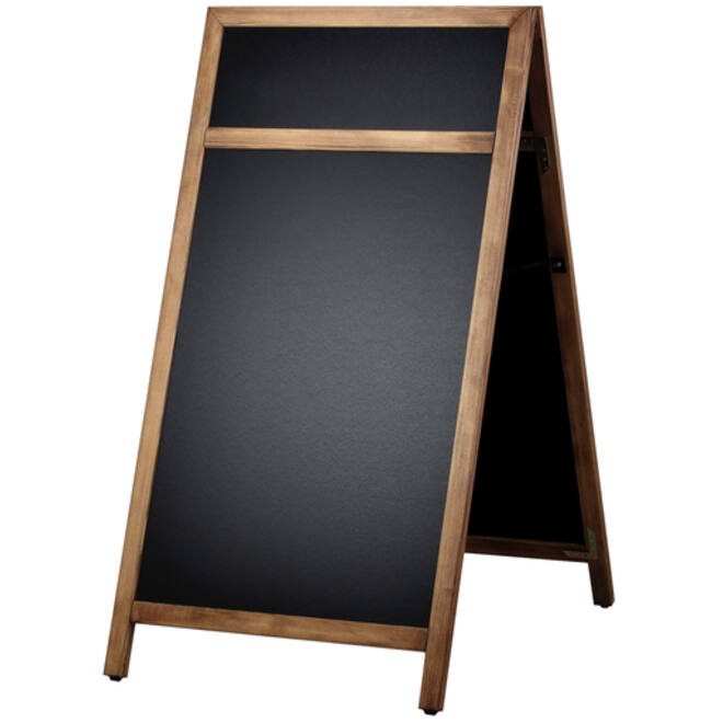 Krijt stoepbord Europel 660x1280mm DELUX natuur