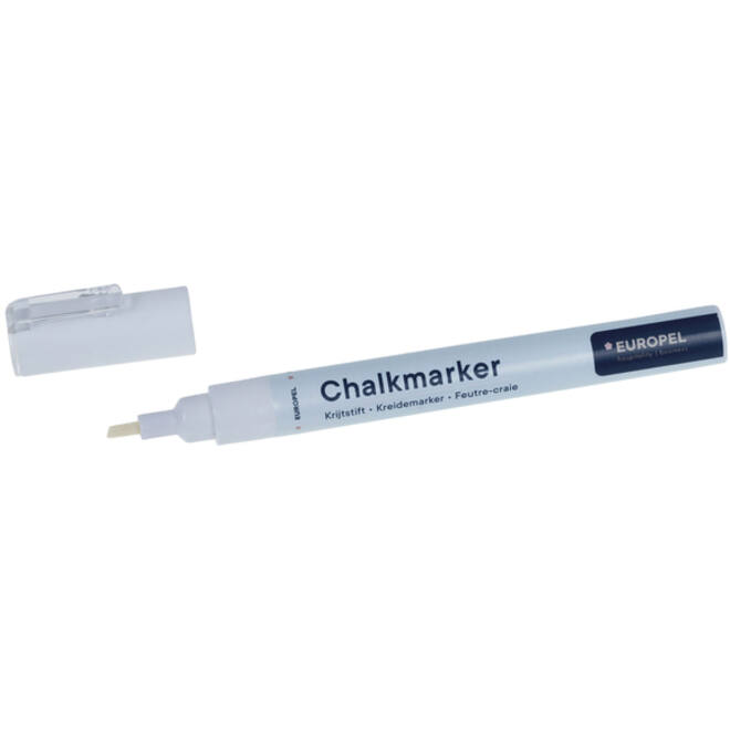 Krijtstift Europel 3mm wit blister 1 stuk