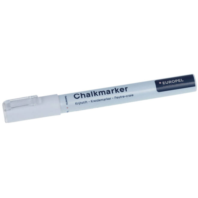 Krijtstift Europel 3mm wit blister 1 stuk