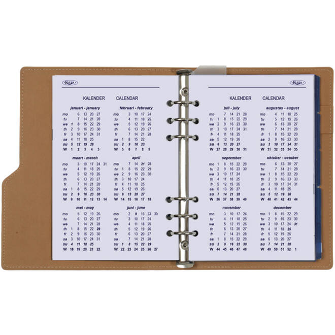 Organizer Kalpa Clipbook A5 inclusief agenda 2024-2025 7dagen/2pagina's slangprint bruin