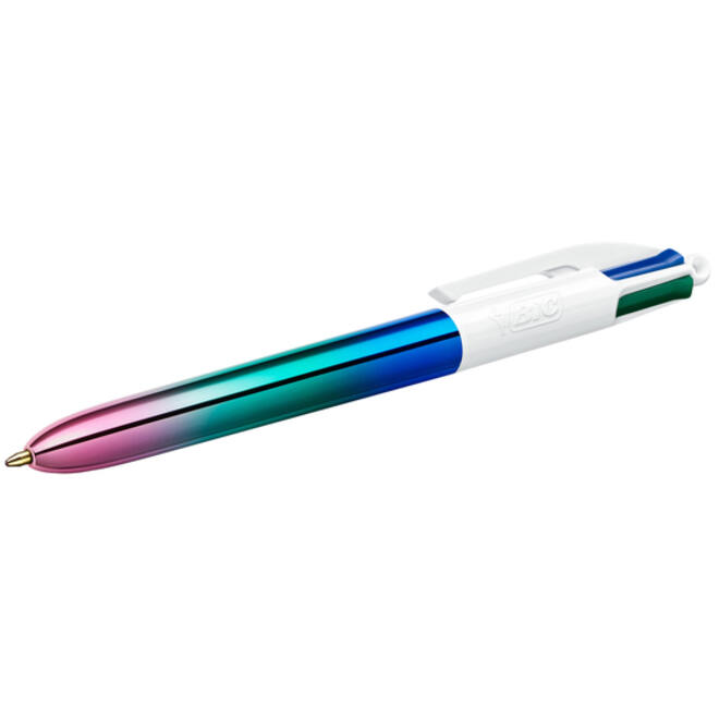 Balpen Bic 4kleuren gradient medium assorti