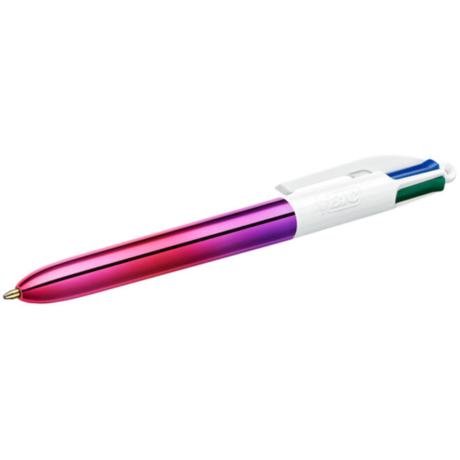 Balpen Bic 4kleuren gradient medium assorti