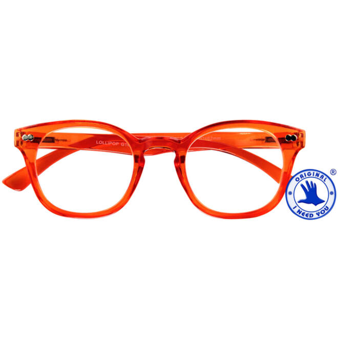 Leesbril I Need You +2.00 dpt Lollipop oranje