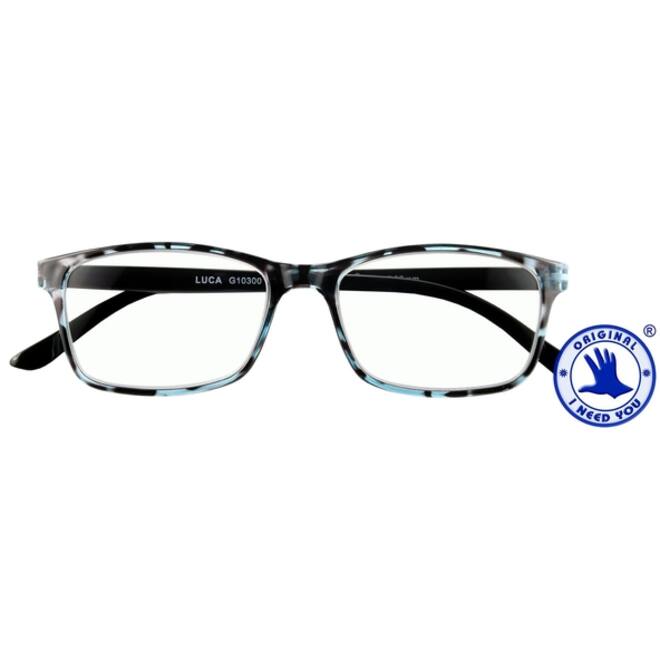 Leesbril I Need You +3.00 dpt Luca blauw