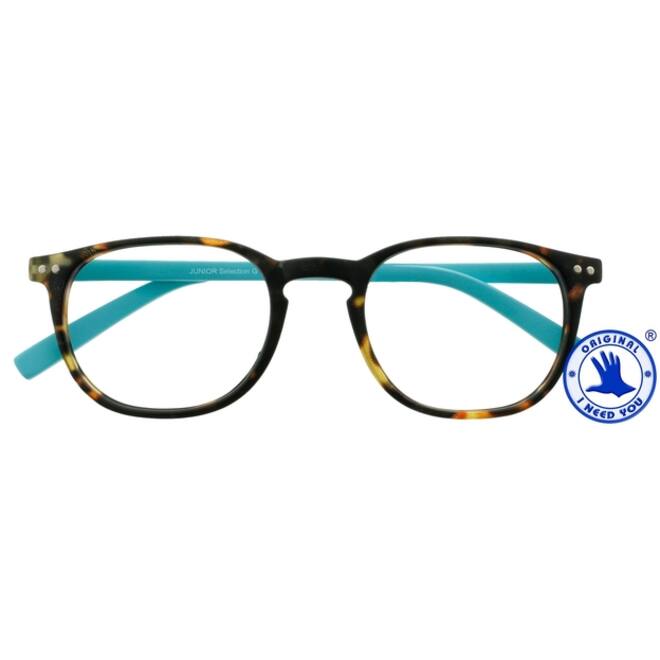 Leesbril I Need You +1.00 dpt Junior Selection bruin-turquoise