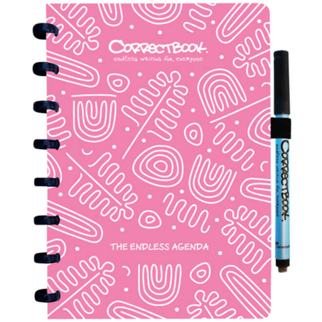 Agenda Correctbook A5 blossom pink tijdloos
