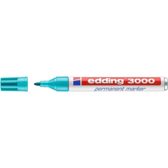 Viltstift edding 3000 rond 1.5-3mm turquoise
